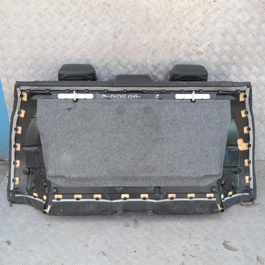 Negro Cuero Schwarz Cubierta Respaldo Asiento Trasero Sofa para BMW E90 con número de pieza 7146867 BMW E90 Negro Cuero Schwarz Cubierta Respaldo Asiento Trasero Sofa - SKU 7146867-2 - Número de pieza 7146867