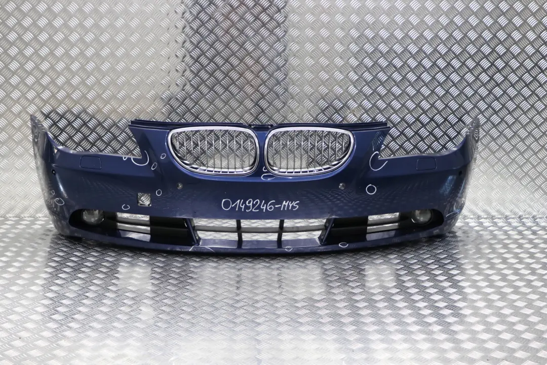 BMW 5 Series E60 E61 Front Bumper Trim Panel Mysticblau Mystic Blue - A07 - SKU 0149246-MYS - Part number 0149246
