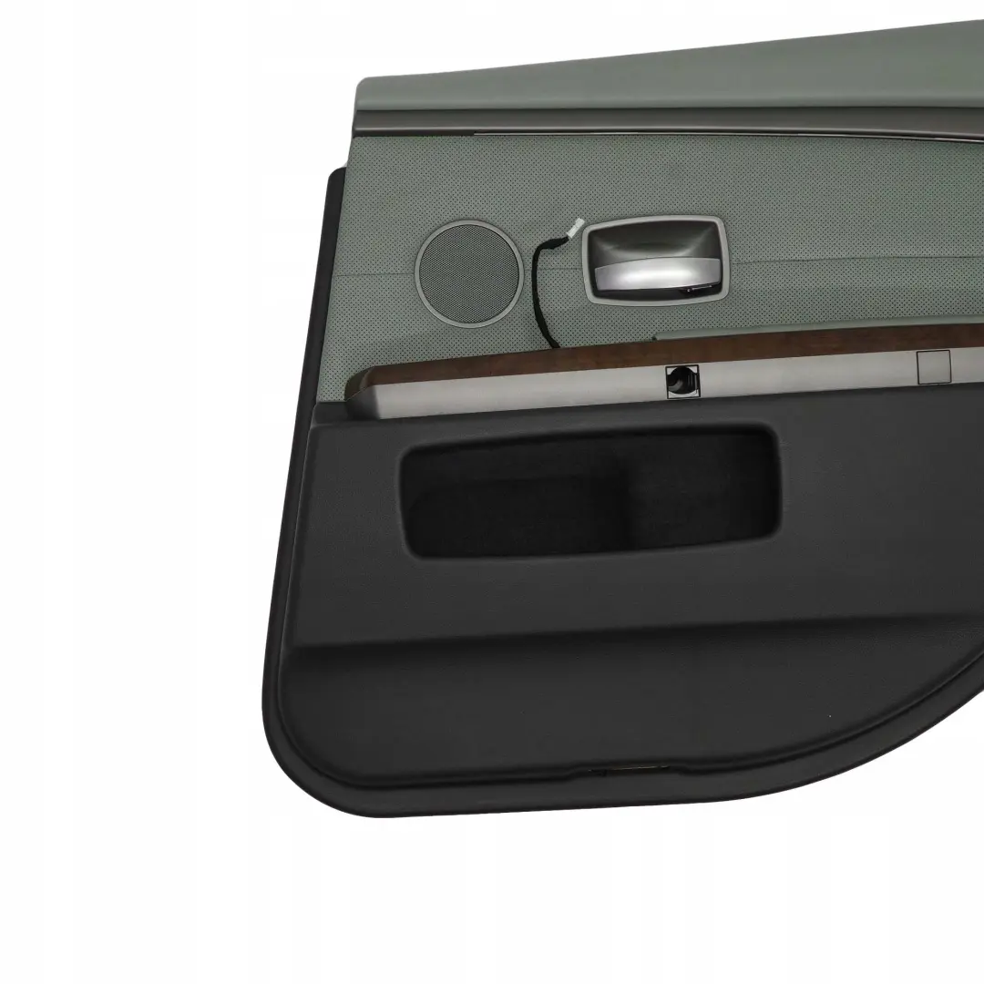 Trasera Derecha O / S Tarjeta De Puerta De cuero Nasca Verde Forro Trim para BMW E65 con número de pieza 7144160 BMW E65 Trasera Derecha O / S Tarjeta De Puerta De cuero Nasca Verde Forro Trim - SKU 7144160 - Número de pieza 7144160