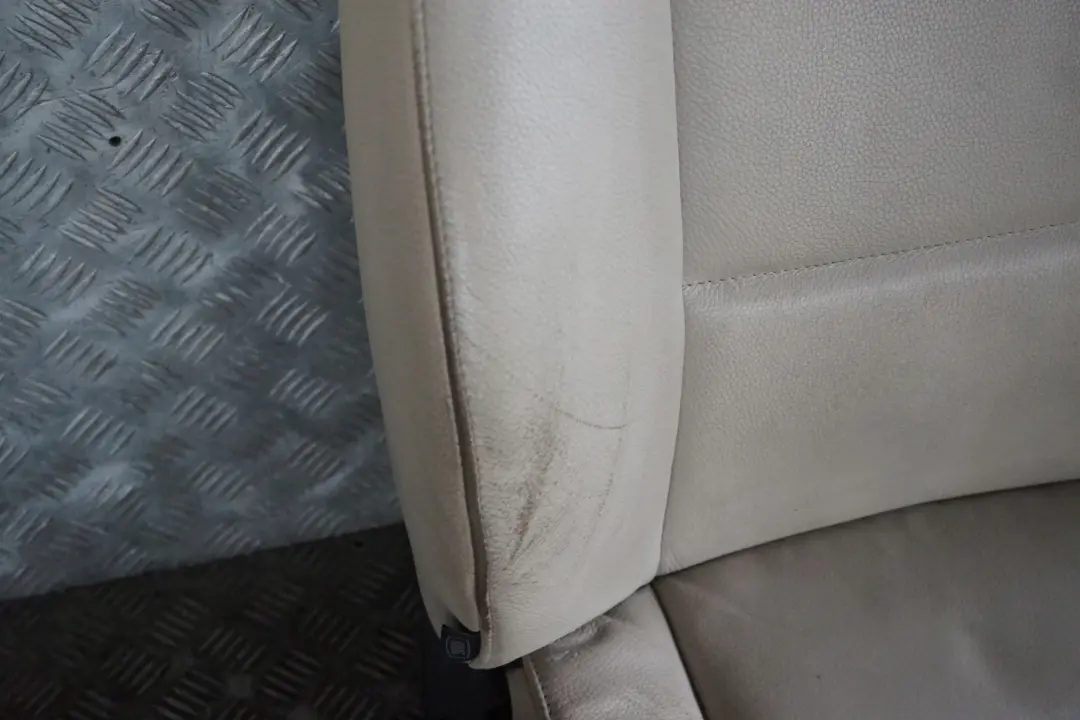 BMW 3 Series LCI Heated Oyster Leather Interior Seats with Airbag Door Card - SKU E90 LCI Heated Seats Oyster Leather - Part number E90