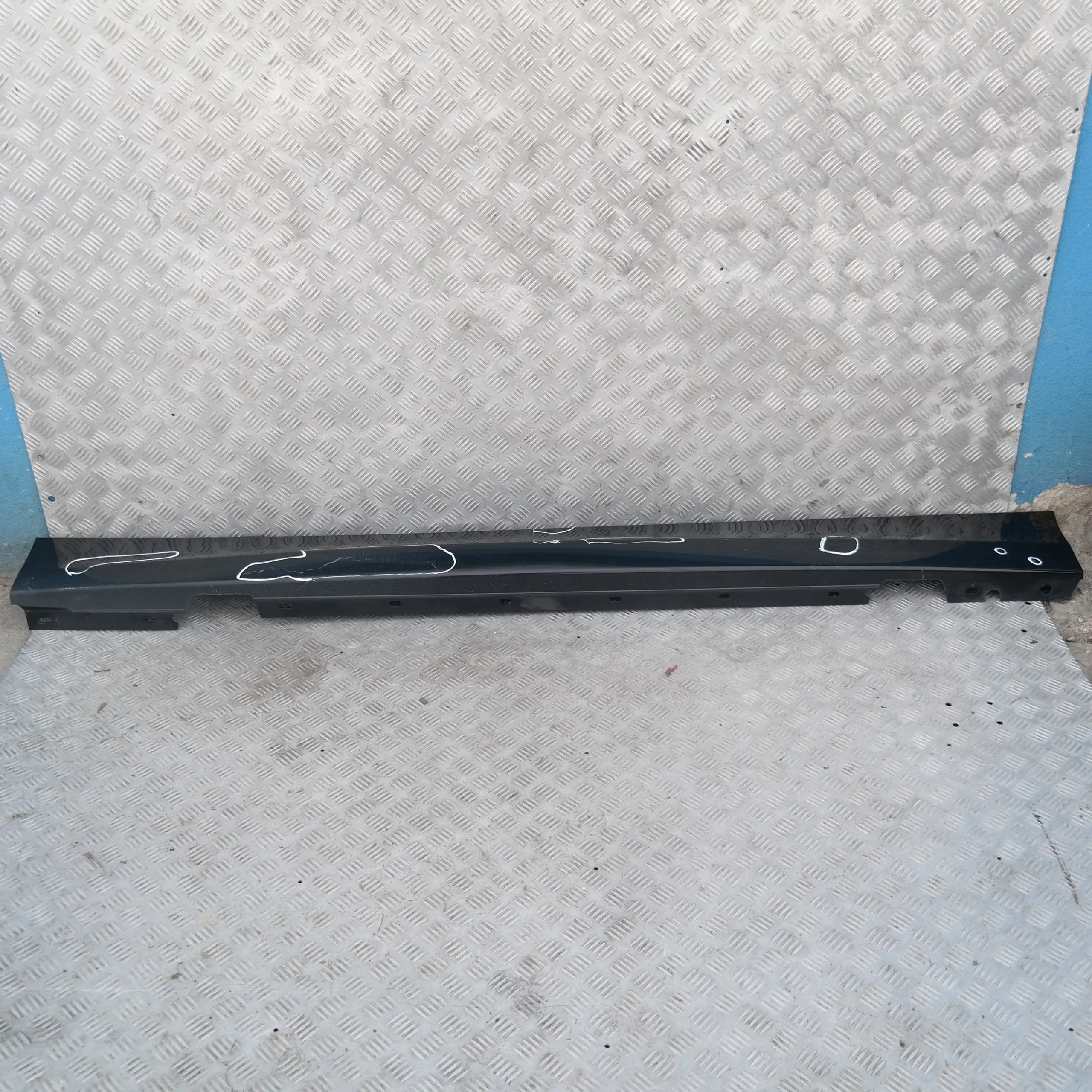 BMW E87N LCI Listello Portiera Apertura Gonne SX Nero