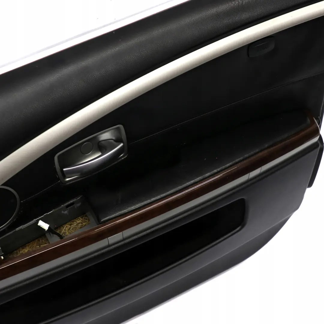 BMW 7 er E65 E66 Türverkleidung Abdeckung Vorne Rechts Leder Nasca Schwarz - SKU 9154458 - Teilenummer 9154458