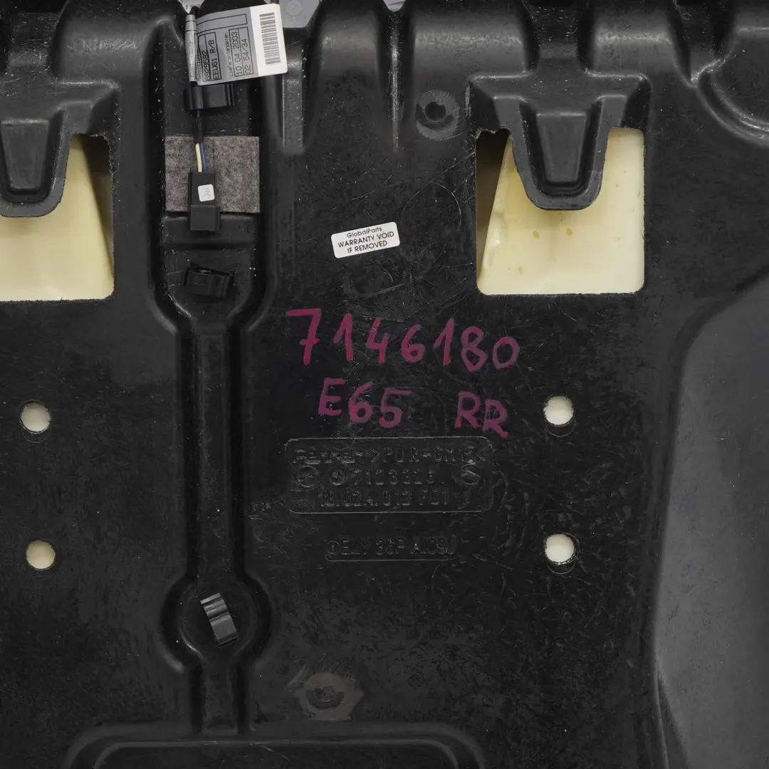 Kanapa oparcie prawy tył skóra do BMW E65 E66 o numerze 7146180 BMW E65 E66 Kanapa oparcie prawy tył skóra - SKU 7146180 - Numer Części 7146180