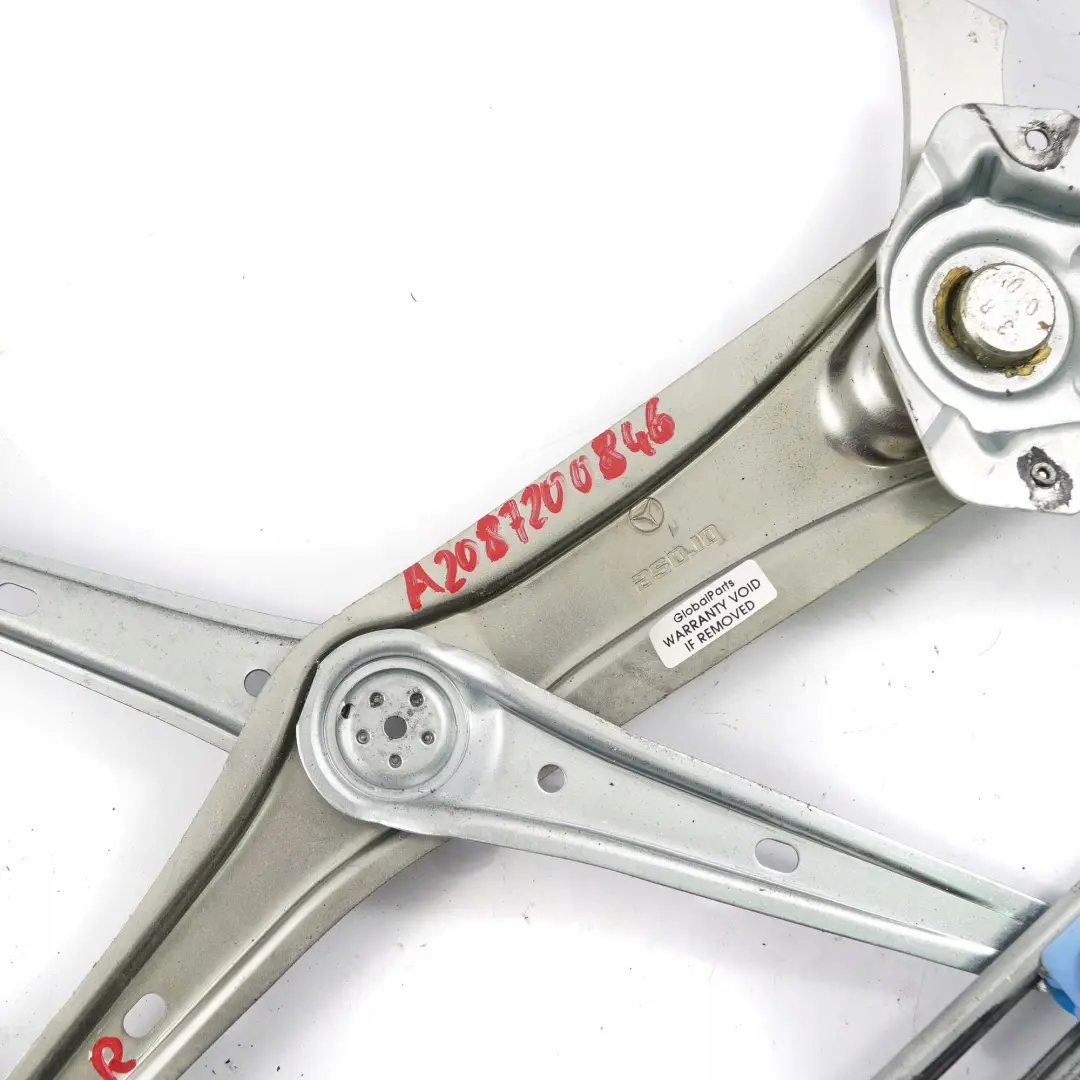 Mercedes-Benz CLK-Class W208 Front Right O/S Door Window Regulator Lifter to with Part number A2087200846 Mercedes-Benz CLK-Class W208 Front Right O/S Door Window Regulator Lifter - SKU A2087200846 - Part number A2087200846