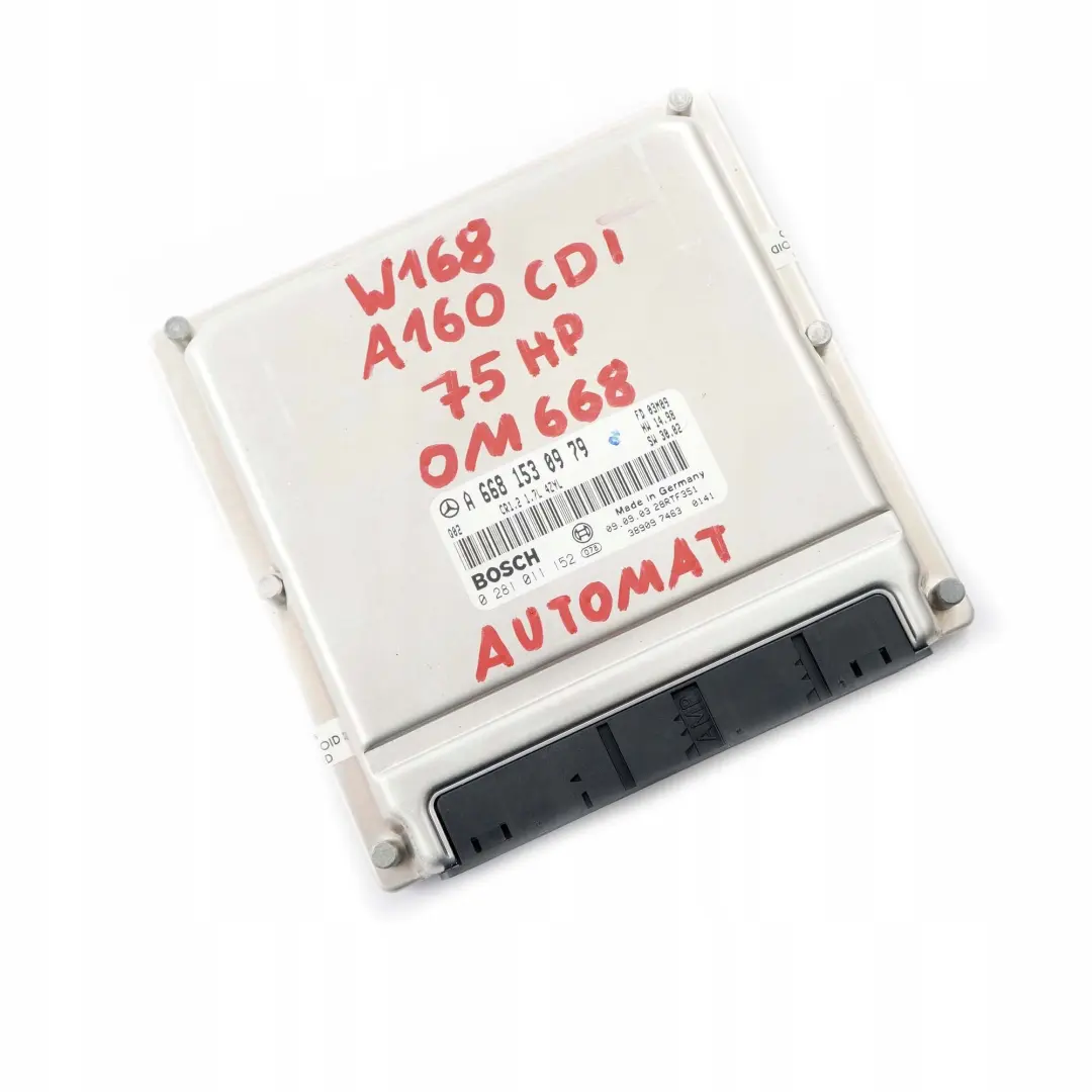 Mercedes-Benz W168 A 160 CDI OM668 Engine Control Module Automatic - SKU A6681530979 - Part number A6681530979