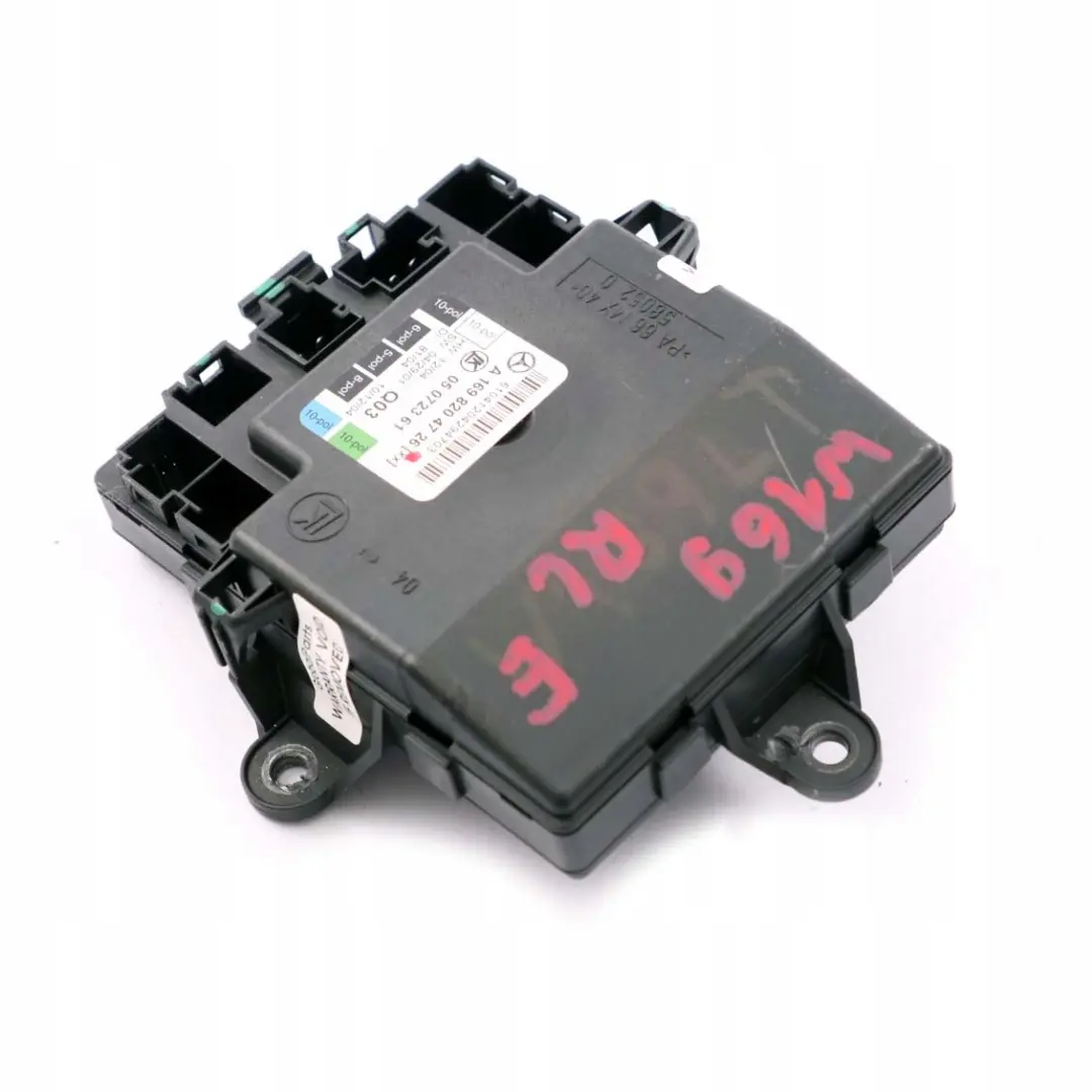 Porta posteriore sinistra N/S Modulo unit? controllo per Mercedes W169 con numero di parte A1698204726 Mercedes W169 Porta posteriore sinistra N/S Modulo unit? controllo - SKU A1698204726 - Numero di parte A1698204726