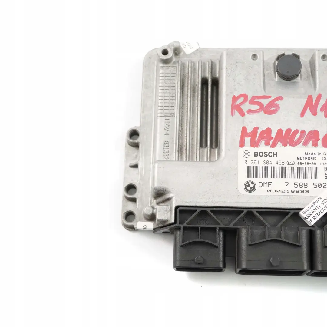 Benzin N12 DME Steuergerät Schaltgetriebe für Mini Cooper One R55 R56 R57 mit Teilenummer 7588502 Mini Cooper One R55 R56 R57 Benzin N12 DME Steuergerät Schaltgetriebe - SKU 7588502 - Teilenummer 7588502