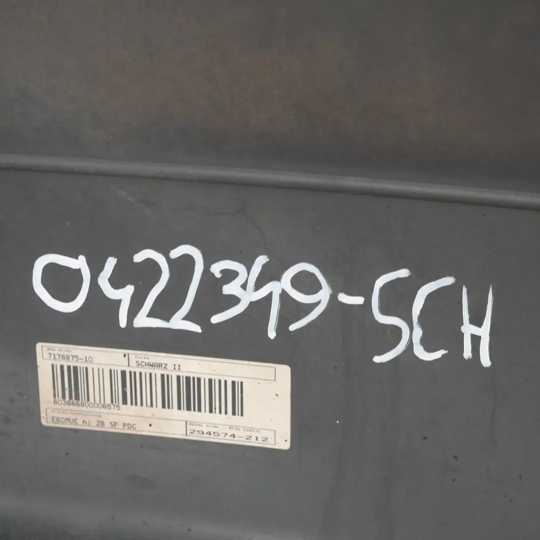 Bumper PDC Black Schwarz 2 - 668 to BMW 5 SERIES E60N E60 LCi Saloon Rear with Part number 422349 BMW 5 SERIES E60N E60 LCi Saloon Rear Bumper PDC Black Schwarz 2 - 668 - SKU 0422349-SCH - Part number 422349