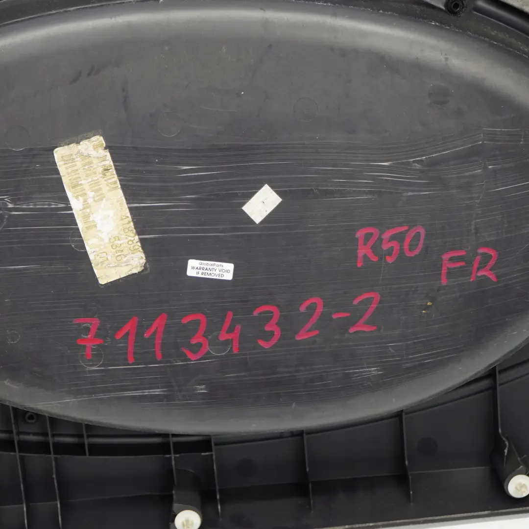Mini R50 R53 Front Right Door Card Side Trim Panther Anthracite Black - SKU 7113432-2 - Número de pieza 7113432