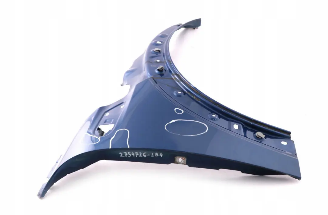 Panel Lateral Delantero Ala Derecha Azul Rayo para Mini Cooper 4 R55 R56 R57 con número de pieza 2754726 Mini Cooper 4 R55 R56 R57 Panel Lateral Delantero Ala Derecha Azul Rayo - SKU 2754726-LB4 - Número de pieza 2754726