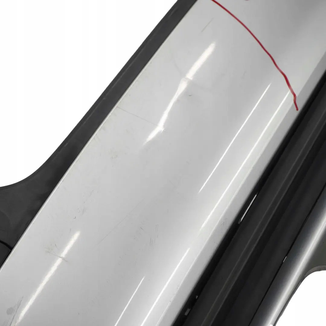 Bumper Trim Panel Titansilber Titan Silver Metallic 354 to BMW 3 E46 Touring Rear with Part number 0007425 BMW 3 E46 Touring Rear Bumper Trim Panel Titansilber Titan Silver Metallic 354 - SKU 0007425-TS - Part number 0007425