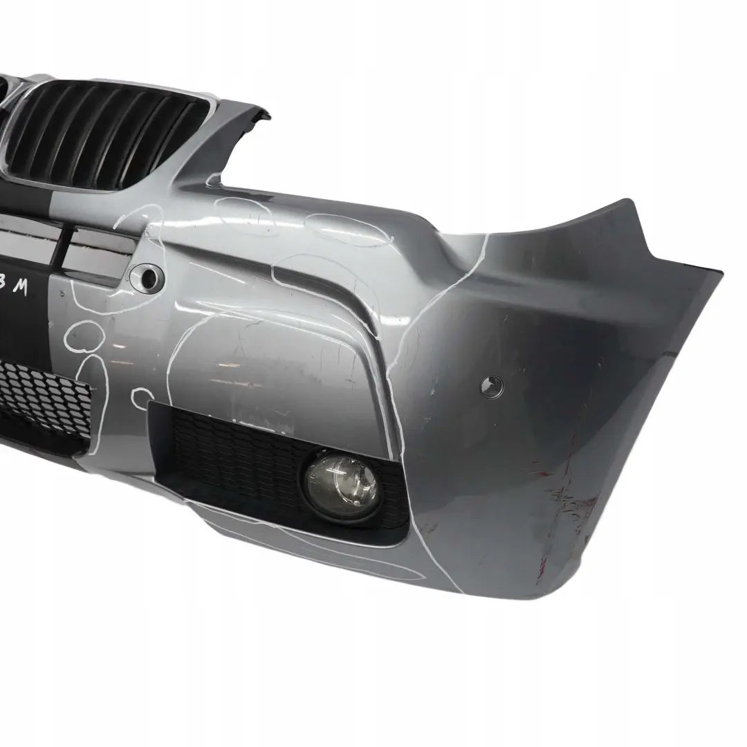 Complete Front Bumper PDC Bluewater Blue Metallic - 896 to BMW X3 E83 M Sport with Part number 0403466 BMW X3 E83 M Sport Complete Front Bumper PDC Bluewater Blue Metallic - 896 - SKU 0403466-WB - Part number 0403466