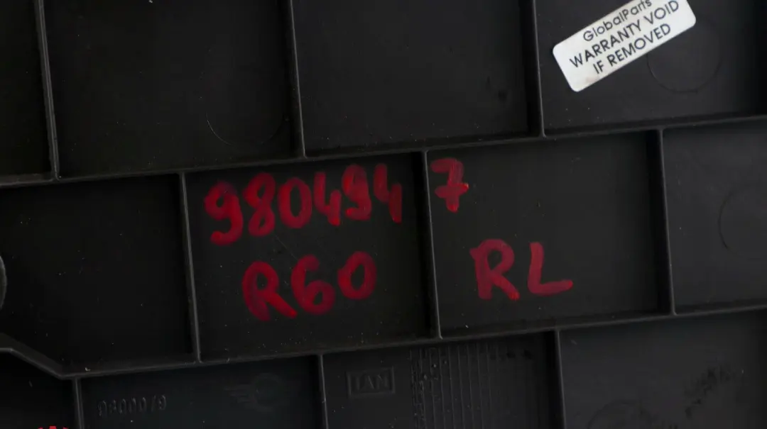 Lateral Trim Panel Bottom Kick Front Left N/S DARK TOBACCO to BMW Mini R60 R61 with Part number 9804947 BMW Mini R60 R61 Lateral Trim Panel Bottom Kick Front Left N/S DARK TOBACCO - SKU 9804947 - Part number 9804947