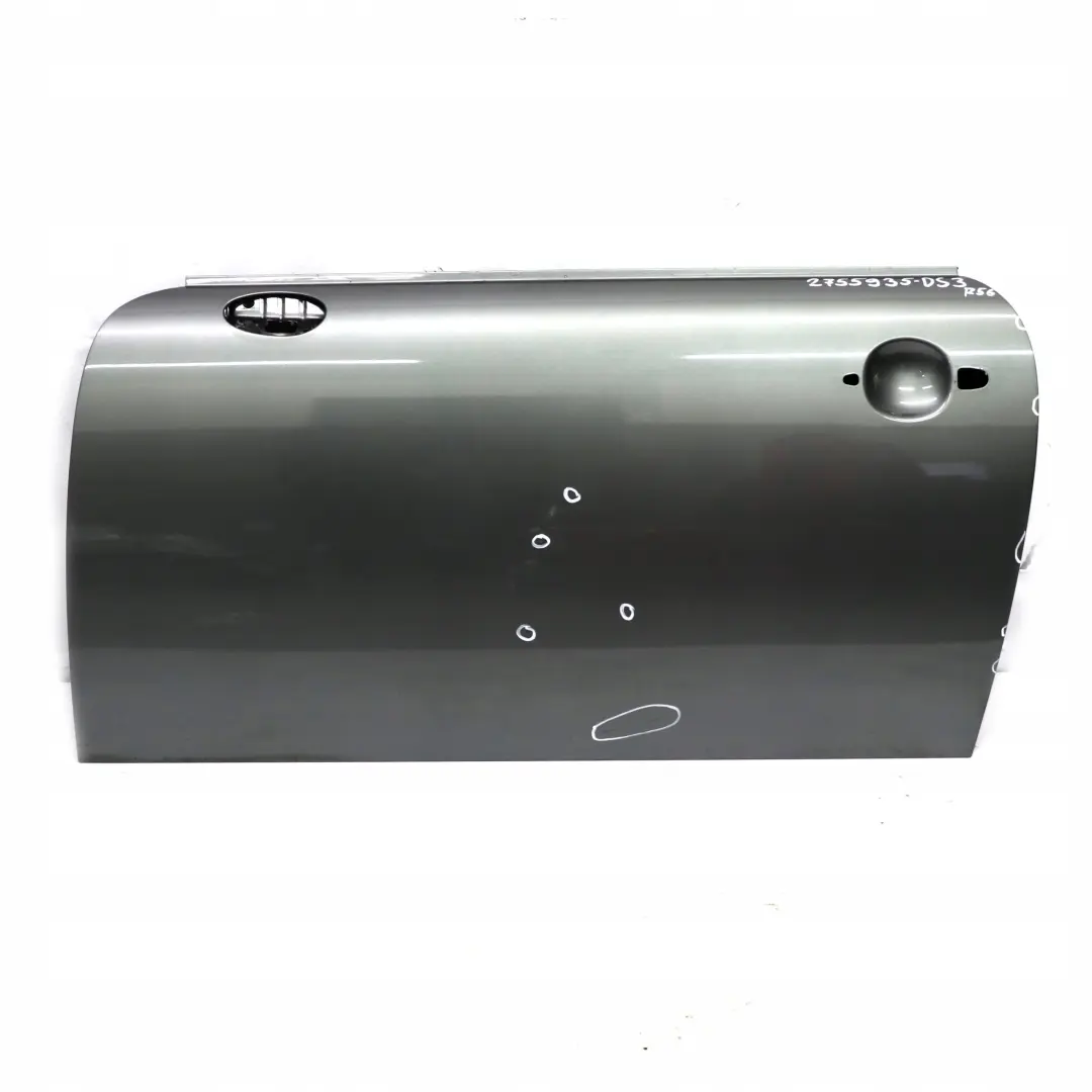 Door Front Left N/S Dark Silver Metallic to BMW MINI Cooper 3 R55 R56 R57 R58 R59 with Part number 2755935 BMW MINI Cooper 3 R55 R56 R57 R58 R59 Door Front Left N/S Dark Silver Metallic - SKU 2755935-DS3 - Part number 2755935