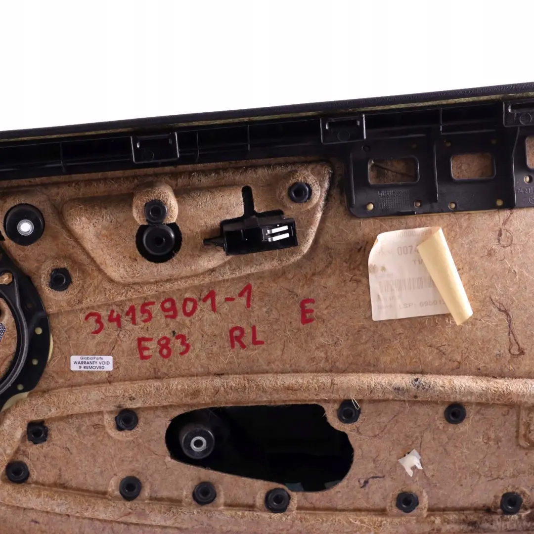 BMW E83 Rear Left Door Card Lining Leather Black Grey Blue - SKU 3415901 - Número de pieza 3415901