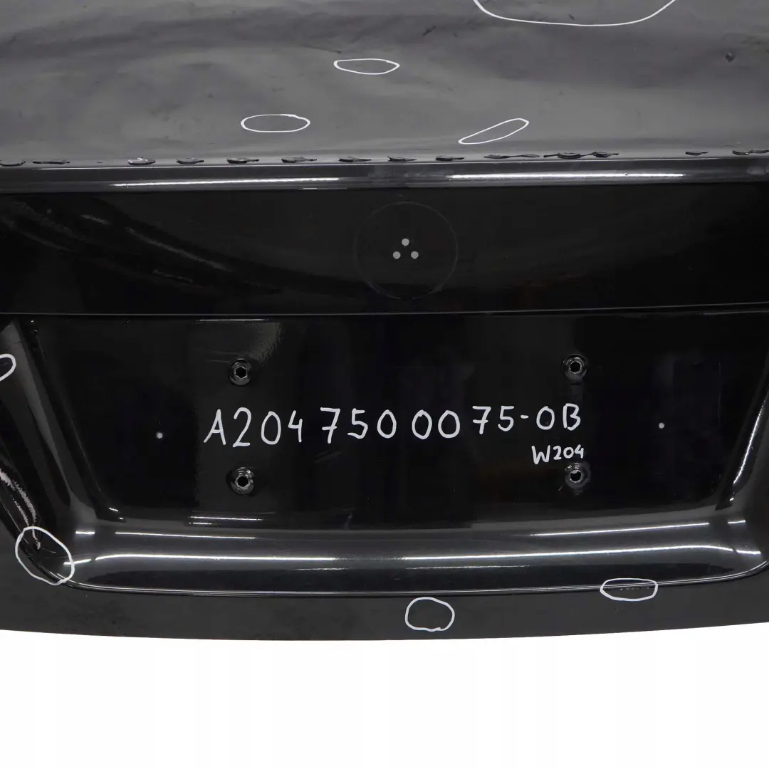 Mercedes-Benz C-Class W204 Saloon Boot Trunk Lid Tailgate Obsidian Black - 197 to with Part number A2047500075 Mercedes-Benz C-Class W204 Saloon Boot Trunk Lid Tailgate Obsidian Black - 197 - SKU A2047500075-OB - Part number A2047500075