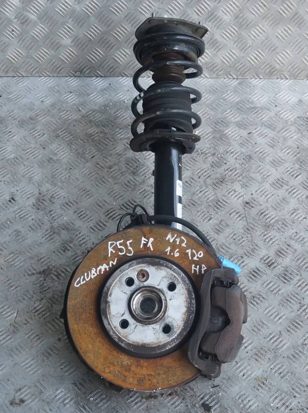 Front Right O/S Spring Strut Leg Brake Suspension to Mini R55 Clubman N12 with Part number 6781904 Mini R55 Clubman N12 Front Right O/S Spring Strut Leg Brake Suspension - SKU 6781904-1 - Part number 6781904