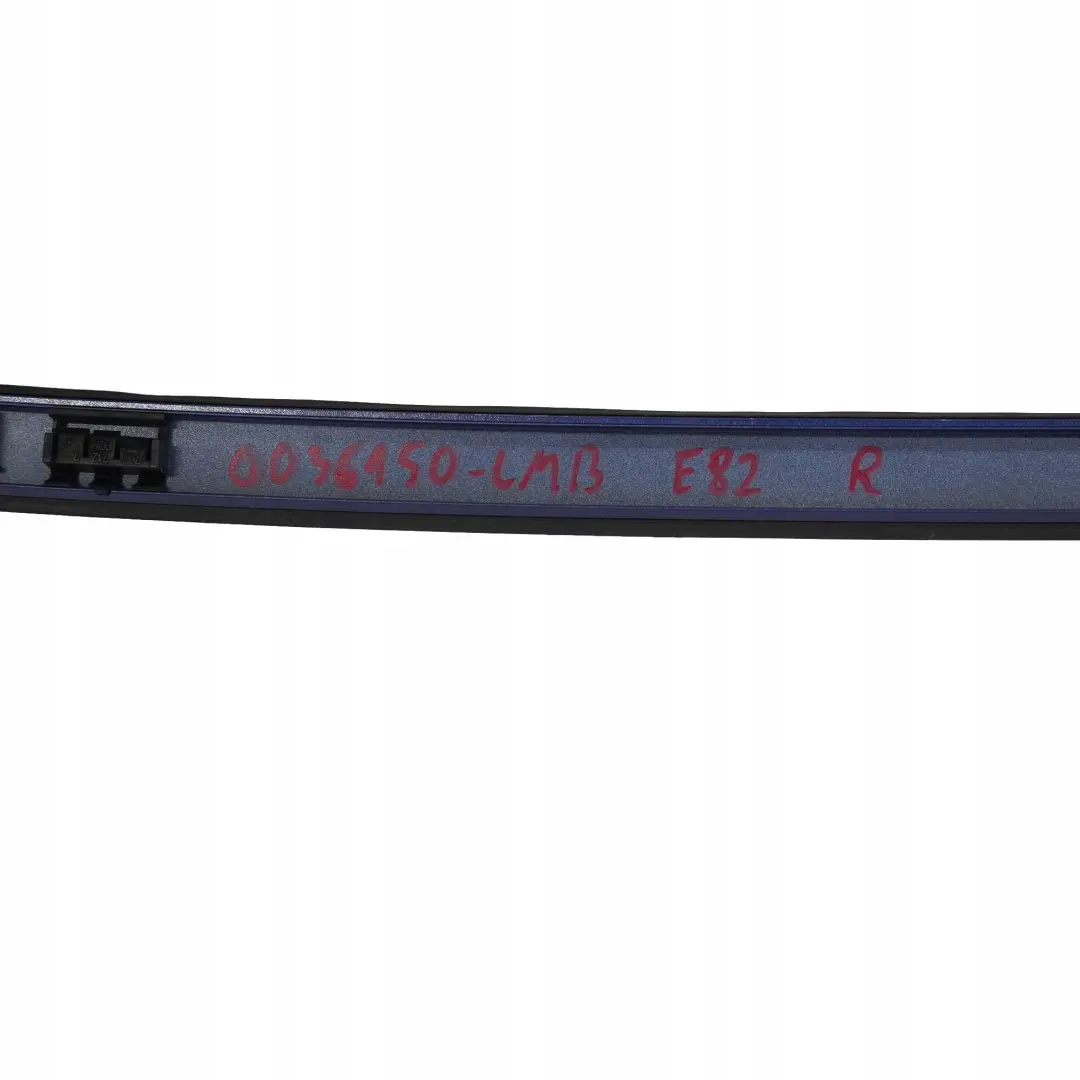 BMW 1 Series E82 Right O/S Roof Moulding Railing Gutter Trim Le Mans Blau Blue - SKU 0036150-LMB - Part number 0036150