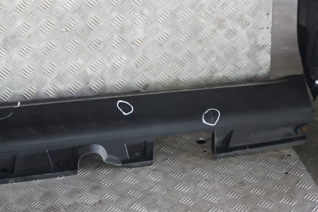 BMW 6 Series E63 E64 Door Sill Side Cover Skirt Right O/S Black Sapphire - 475 - SKU 0304948-BS - Part number 0304948