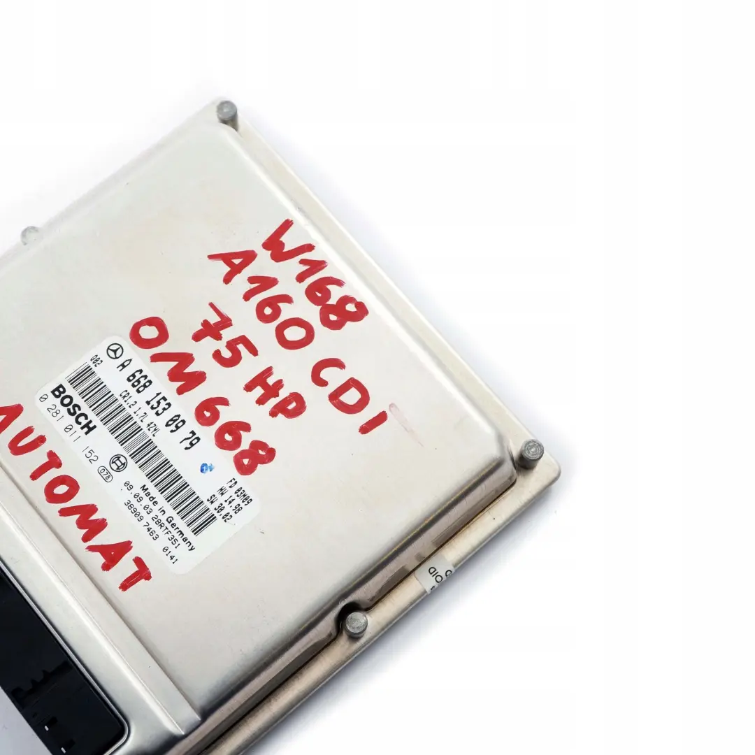  Mercedes-Benz W168 A 160 CDI OM668 Engine Control Module Automatic - SKU A6681530979 - Part number A6681530979