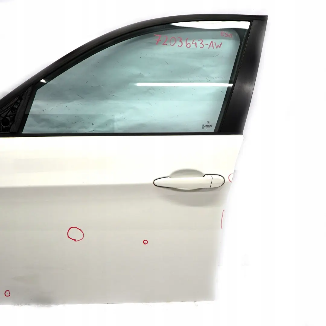 BMW E90 E91 Porte avant Gauche Blanc des Alpes Alpin Blanc - 300 - SKU 7203643-AW - Numéro de pièce 7203643