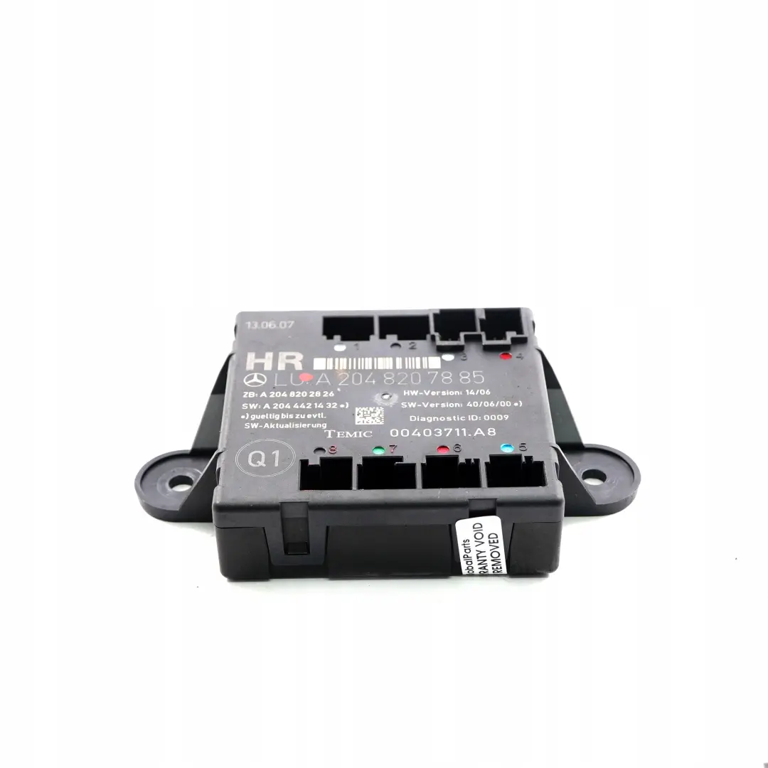 Mercedes-Benz W204 Modulo unità di controllo porta posteriore destra per con numero di parte A2048207885 Mercedes-Benz W204 Modulo unità di controllo porta posteriore destra - SKU A2048207885 - Numero di parte A2048207885