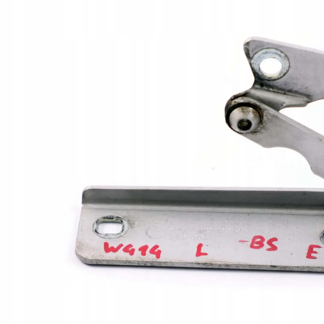 W414 Front Left N/S Hood Bonnet Hinge Brilliant Silver 744 to Mercedes Vaneo with Part number A4148800028 Mercedes Vaneo W414 Front Left N/S Hood Bonnet Hinge Brilliant Silver 744 - SKU A4148800028-BS - Part number A4148800028