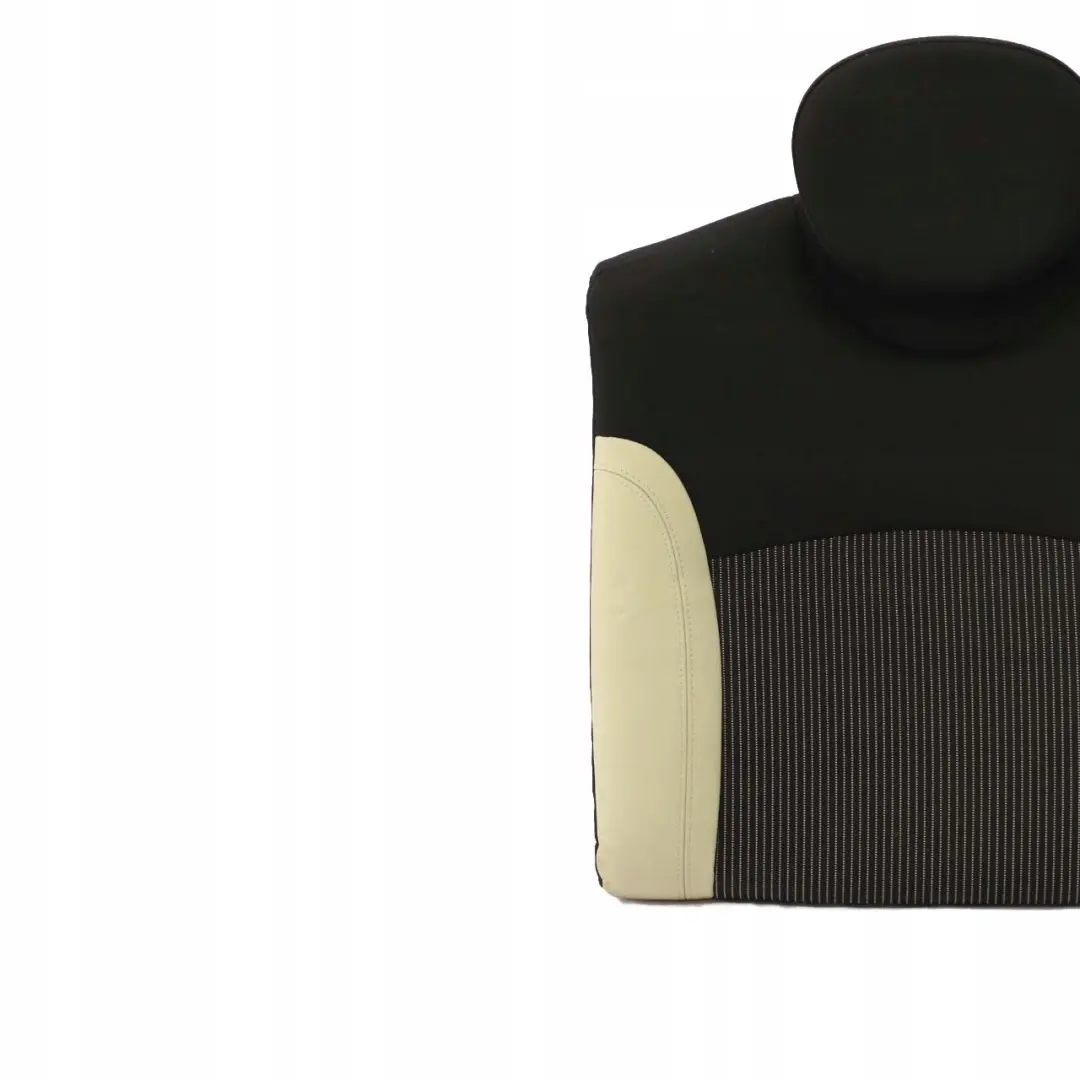 Mini Cooper One R56 Rear Left N/S Seat Backrest Cloth / Leather Cream White - SKU 7233786 - Part number 7233786