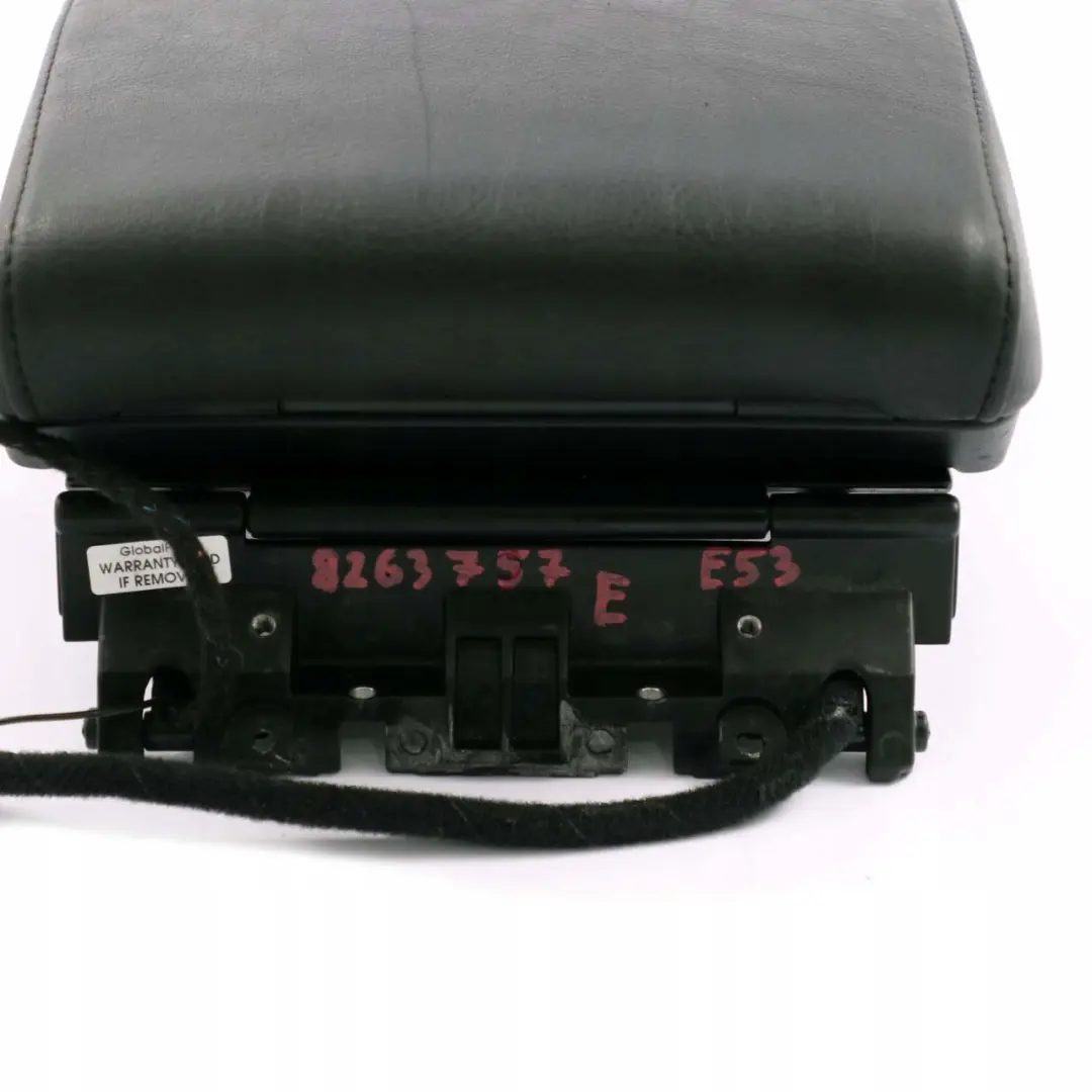 BMW X5 Series E53 Centre Arm Rest Armrest Telephone Leather Black - SKU 8263757 - Part number 8263757