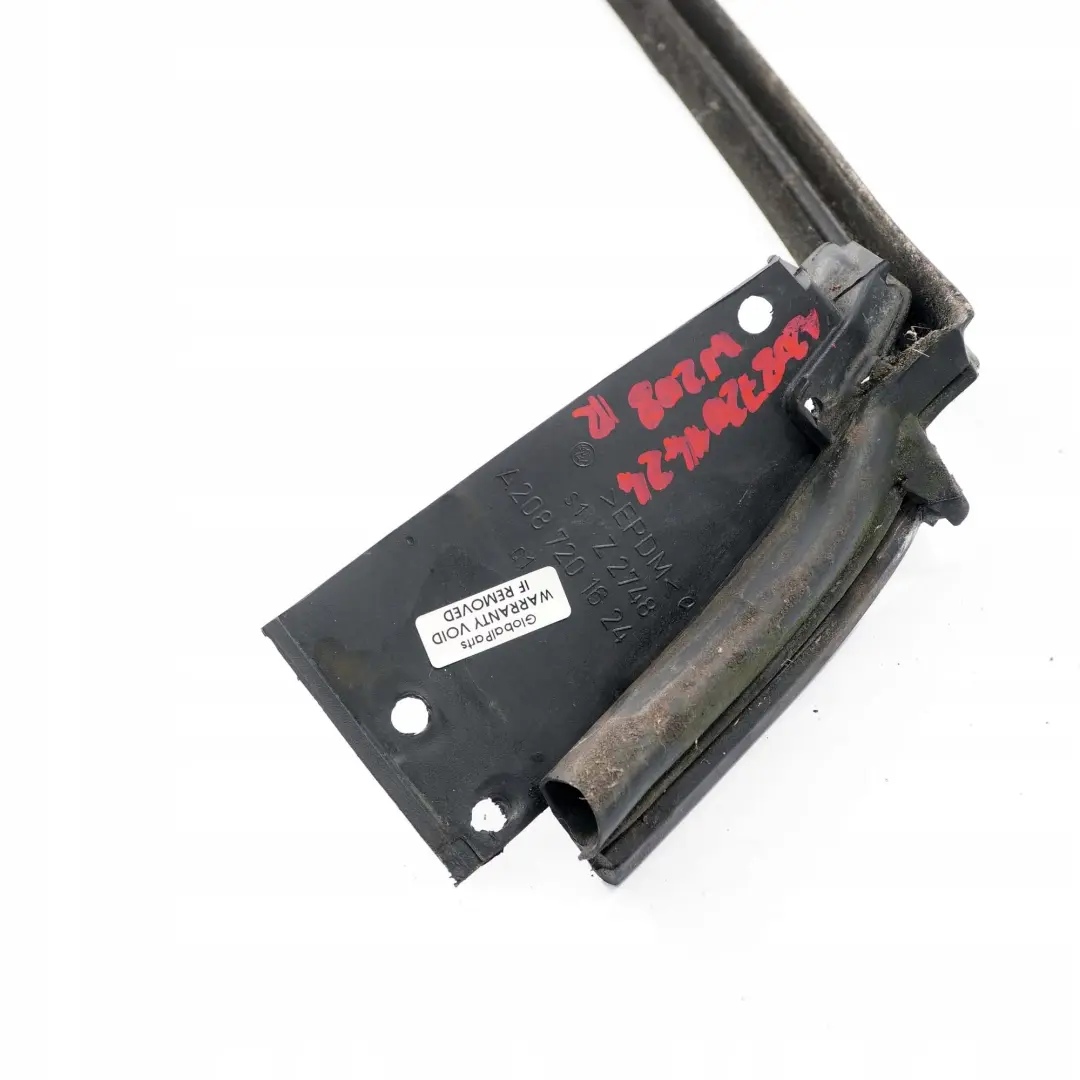 Mercedes-Benz CLK-Class W208 Front Right Door O/S Window Frame Outside Strip to with Part number A2087201424 Mercedes-Benz CLK-Class W208 Front Right Door O/S Window Frame Outside Strip - SKU A2087201424 - Part number A2087201424