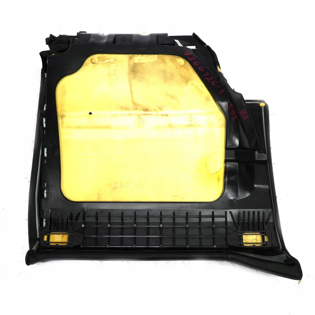 BMW 3 er E92 Coupe Bezug Sitz Leder Hinten Links Dakota Schwarz - SKU 7266126-1 - Teilenummer 7266126
