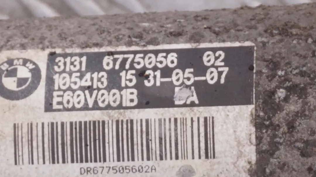 BMW E60 LCI 525i N53 Zwrotnica amortyzator prawy - SKU 6775056 - Numer Części 31306775056