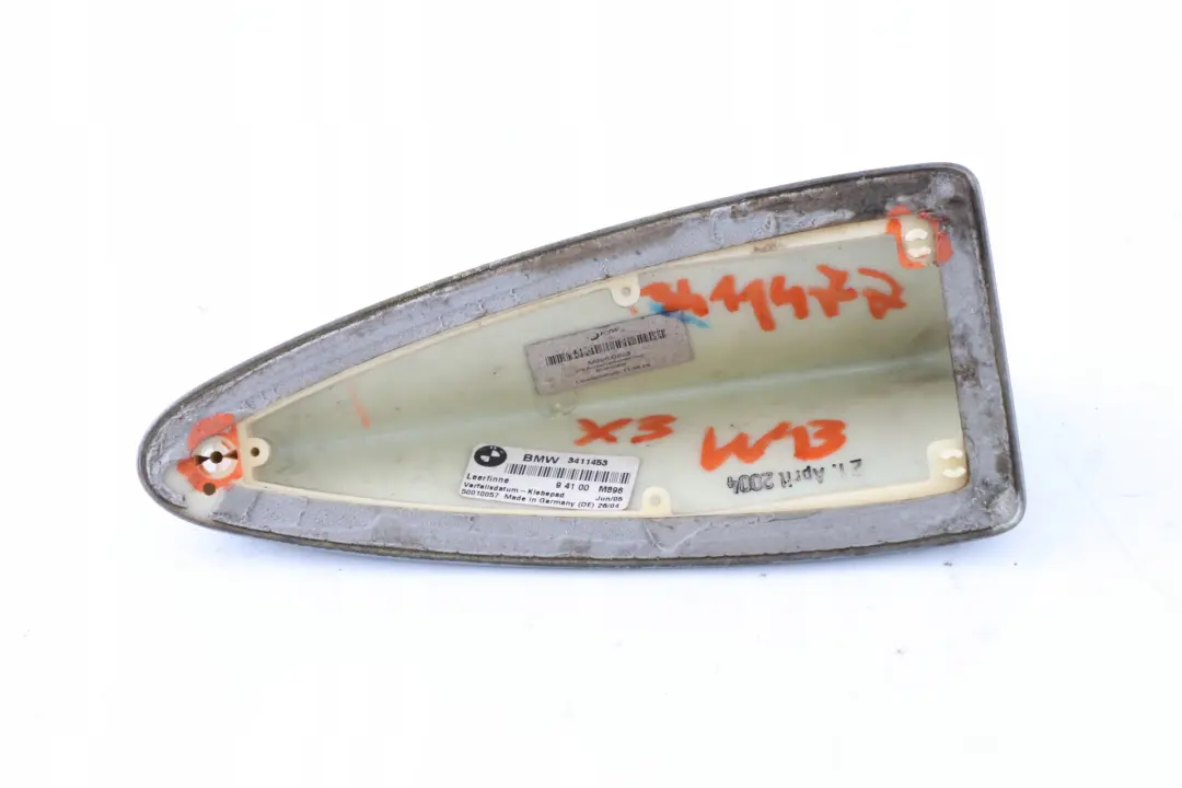 E83N Roof Casing Aerial Shark Fin Antenna Blue Water to BMW X3 Series E83 with Part number 3411477 BMW X3 Series E83 E83N Roof Casing Aerial Shark Fin Antenna Blue Water - SKU 3411477-WB - Part number 3411477