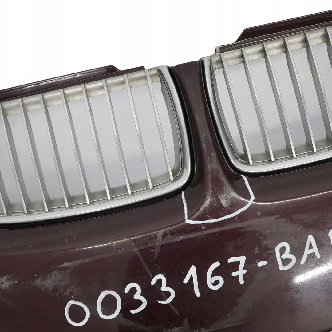 BMW 3 E90 E91 Front Bumper Trim Panel Complete Barberarot Barbera Red - A39 - SKU 0033167-BAR - Part number 0033167