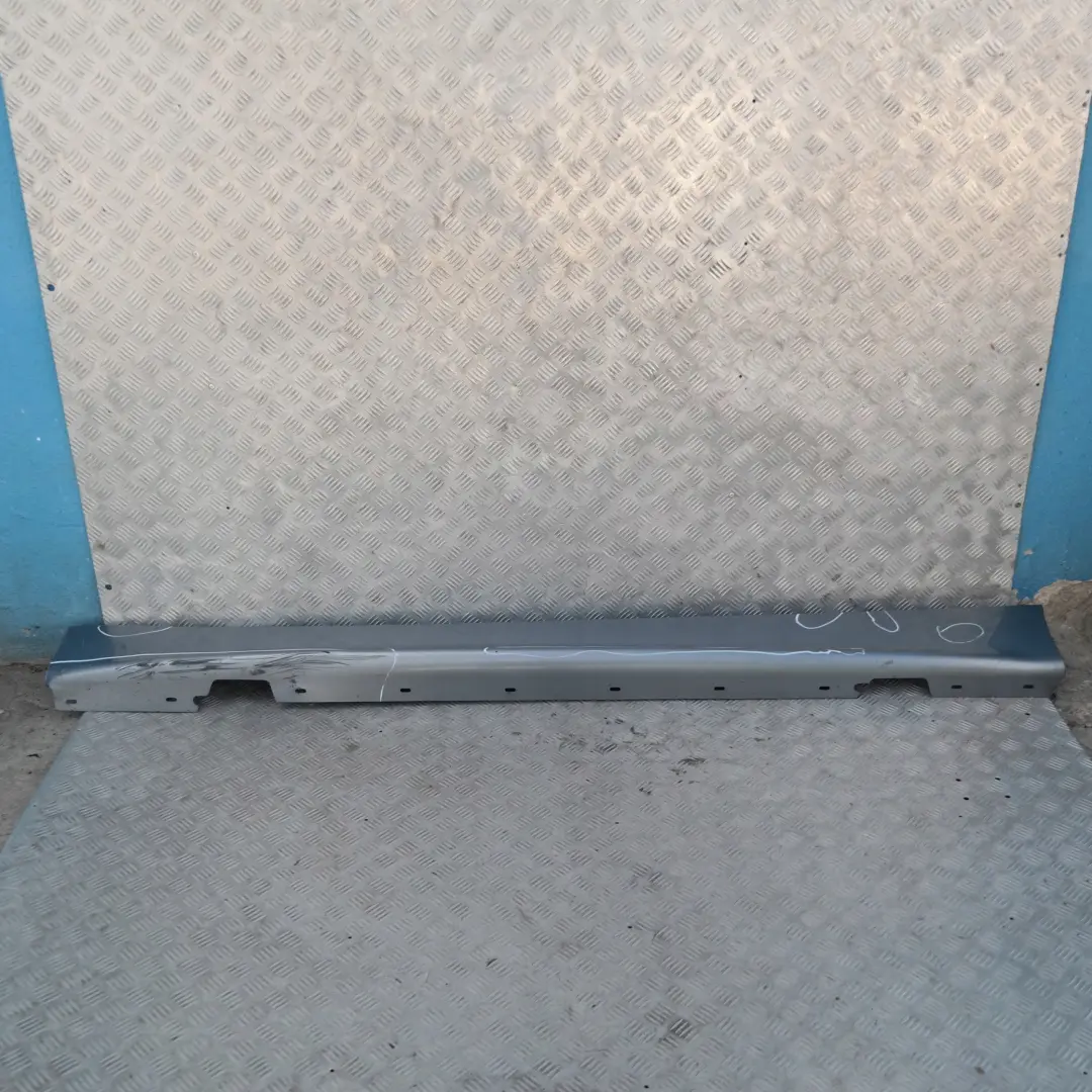 Sill strip side skirt right O/S Quarzblau Blue Metallic A18 to BMW 1 SERIES 16 E87 with Part number 32948 BMW 1 SERIES 16 E87 Sill strip side skirt right O/S Quarzblau Blue Metallic A18 - SKU 0032948-QB16 - Part number 32948