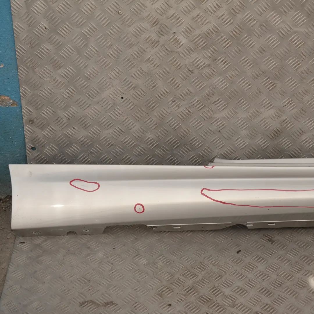 BMW E81 E82 M Sport Listello Portiera Gonna Dx Argento-Titanio Argento - SKU 0034732-TS1 - Numero di parte 34732