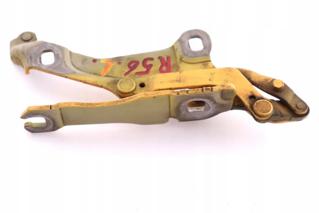Left Hood Bonnet Hinge Mellow Yellow A58 N/S to BMW Mini Cooper R55 R56 with Part number 2751203 BMW Mini Cooper R55 R56 Left Hood Bonnet Hinge Mellow Yellow A58 N/S - SKU 2751203-MY - Part number 2751203