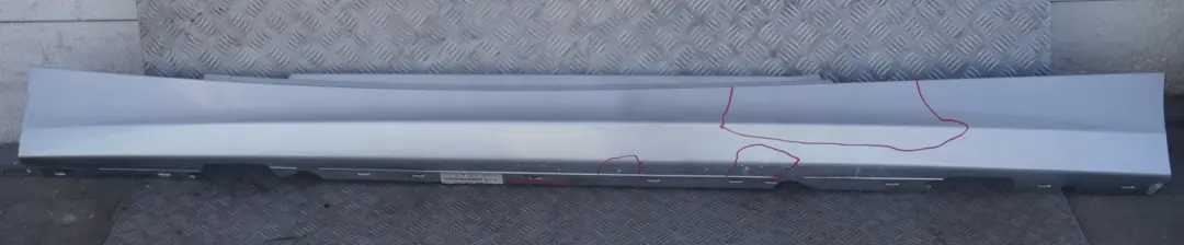 BMW 6 E81 E82 E88 Sill Strip Faldon Izquierdo Titansilber Titan Silver - SKU 0036143-TS6 - Número de pieza 0036143