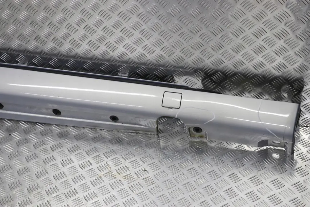 Door Sill Side Cover Skirt Right O/S Chalcedonblau Blue to Mercedes S-Class W220 with Part number A2206980254 Mercedes S-Class W220 Door Sill Side Cover Skirt Right O/S Chalcedonblau Blue - SKU A2206980254-QB - Part number A2206980254