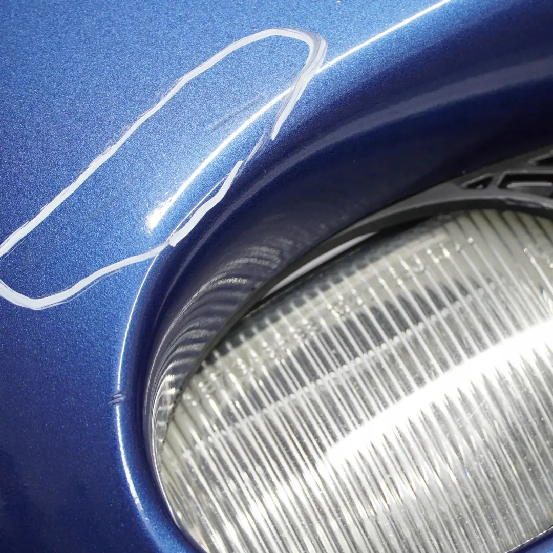 Mercedes-Benz C-Class W203 Front Bumper Trim Panel Jaspisblau Blue - 345 to with Part number A2038850025 Mercedes-Benz C-Class W203 Front Bumper Trim Panel Jaspisblau Blue - 345 - SKU A2038850025-JAS - Part number A2038850025