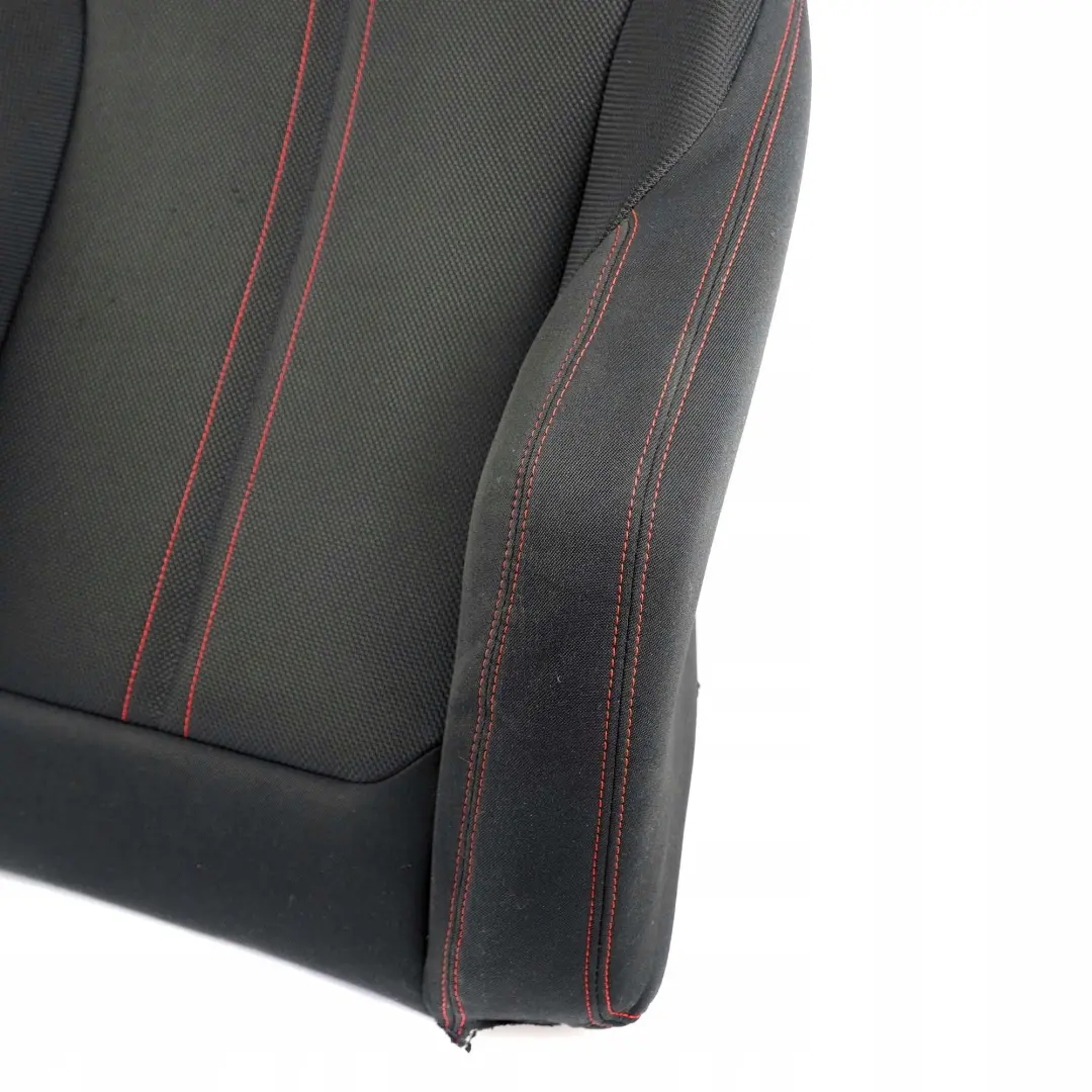 BMW F20 F30 LCI Front Left Sport Seat N/S Backrest Cover Cloth Anthracite Red - SKU 7475405 - Part number 7475405