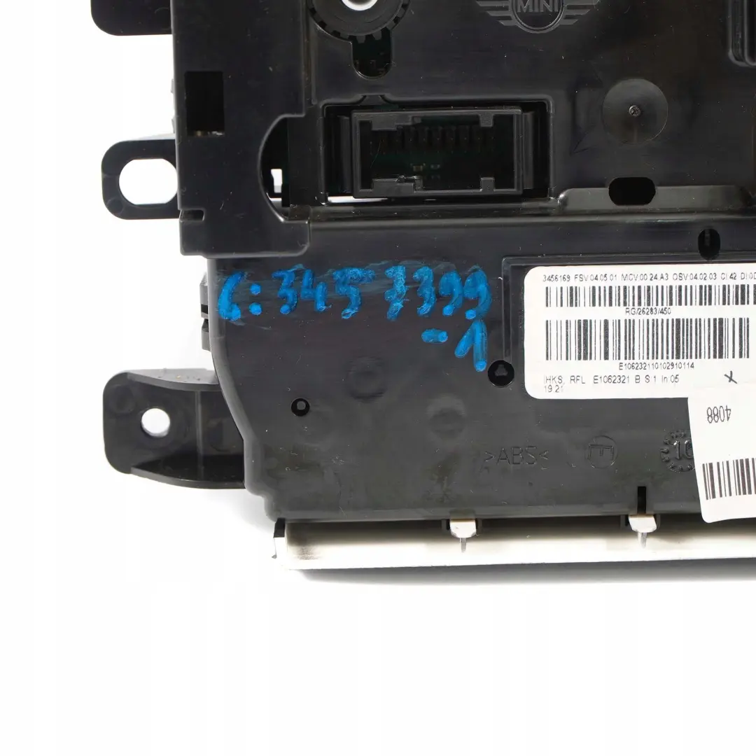 Klimaautomatiksteuerung Commande 3456169 pour Mini Cooper R55 R56 LCI à propos du numéro de pièce 3457399 Mini Cooper R55 R56 LCI Klimaautomatiksteuerung Commande 3456169 - SKU 3457399-1 - Numéro de pièce 3457399