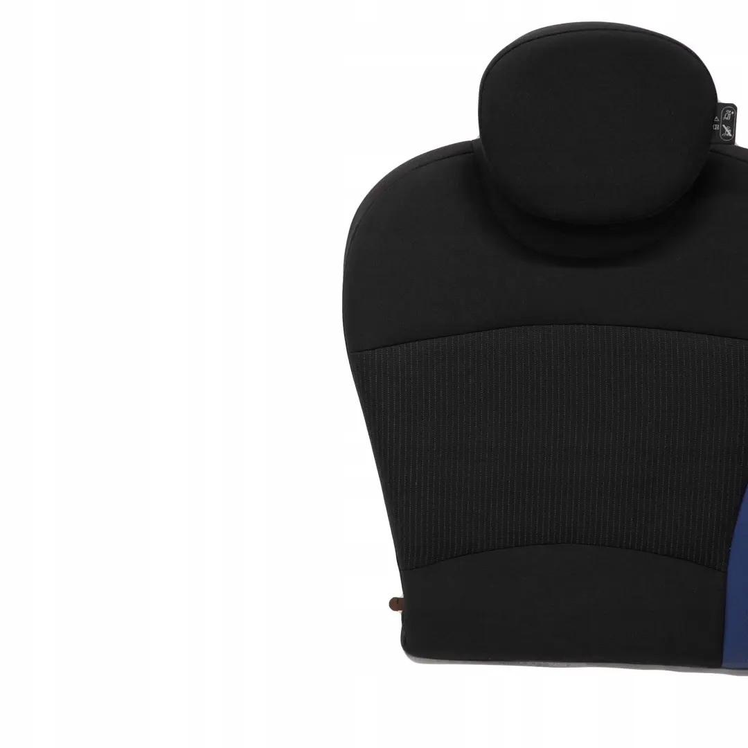 Trasero Derecho O / Respaldo del asiento Tela / Cuero Azul para Mini One R55 Clubman con número de pieza 2756742 Mini One R55 Clubman Trasero Derecho O / Respaldo del asiento Tela / Cuero Azul - SKU 2756742 - Número de pieza 2756742