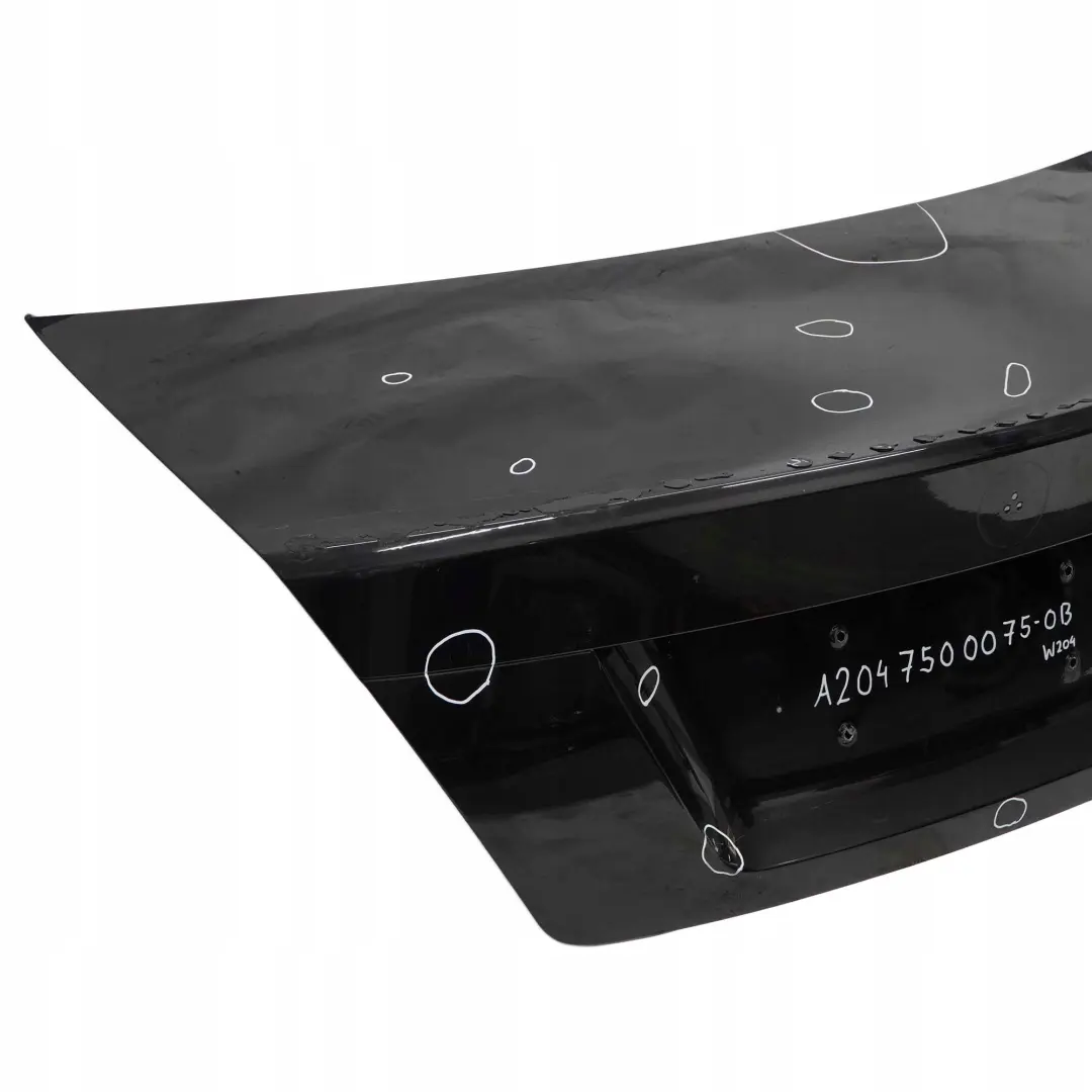  Mercedes-Benz C-Class W204 Saloon Boot Trunk Lid Tailgate Obsidian Black - 197 - SKU A2047500075-OB - Part number A2047500075