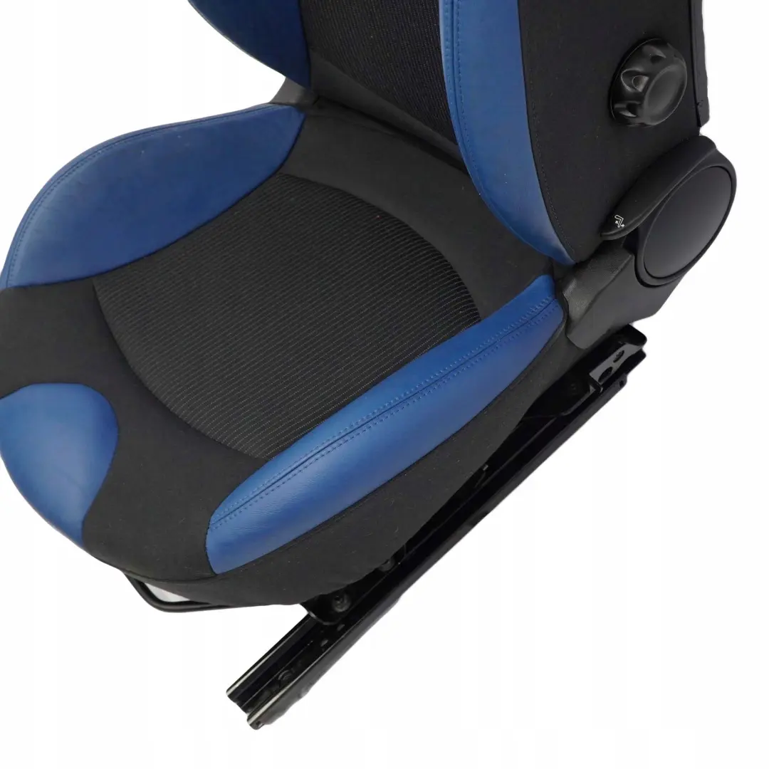 Sedile Sportivo Sport Resto Tessuto/Pelle Frontale Dx Blu per Mini Cooper R56 R57 con numero di parte 7242358 Mini Cooper R56 R57 Sedile Sportivo Sport Resto Tessuto/Pelle Frontale Dx Blu - SKU 7242358-2 - Numero di parte 7242358