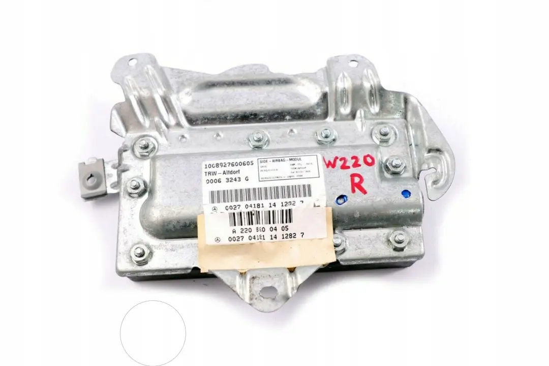  Mercedes-Benz S-Class W220 Front Rear Right O/S Door Airbag Module - SKU A2208600405 - Part number A2208600405