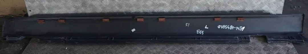 Door Sill Cover Skirt Left N/S Monacoblau Monaco Blue - A35 to BMW 7 Series E65 1 with Part number 0395481 BMW 7 Series E65 1 Door Sill Cover Skirt Left N/S Monacoblau Monaco Blue - A35 - SKU 0395481-MB1 - Part number 0395481