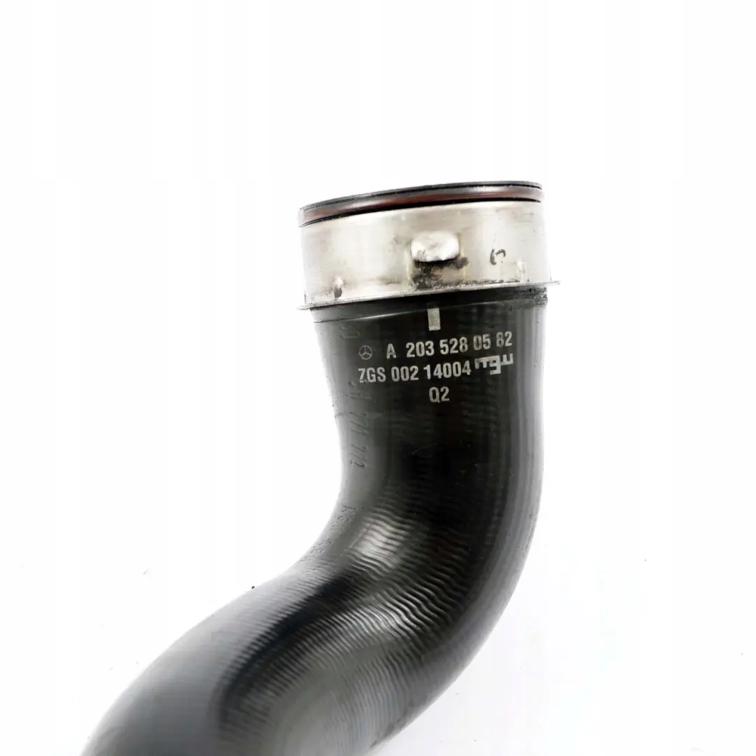 Rura wąż przewód intercoolera lewa do Mercedes C W203 o numerze A2035280582 Mercedes C W203 Rura wąż przewód intercoolera lewa - SKU A2035280582 - Numer Części A2035280582
