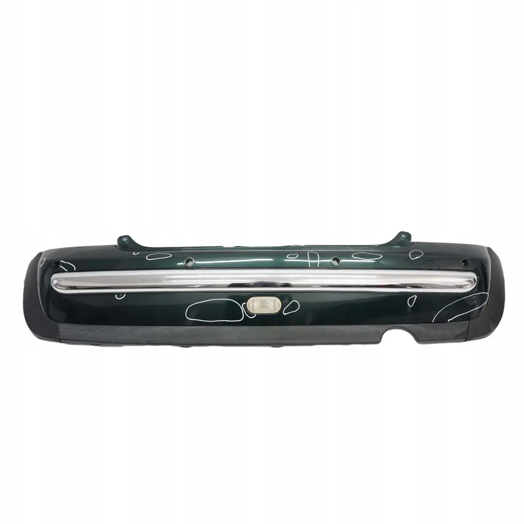 Stossfänger Hinten PDC British Racing Green Metallic 895 für BMW Mini Cooper R50 mit Teilenummer 0029928 BMW Mini Cooper R50 Stossfänger Hinten PDC British Racing Green Metallic 895 - SKU 0029928-BRG - Teilenummer 0029928