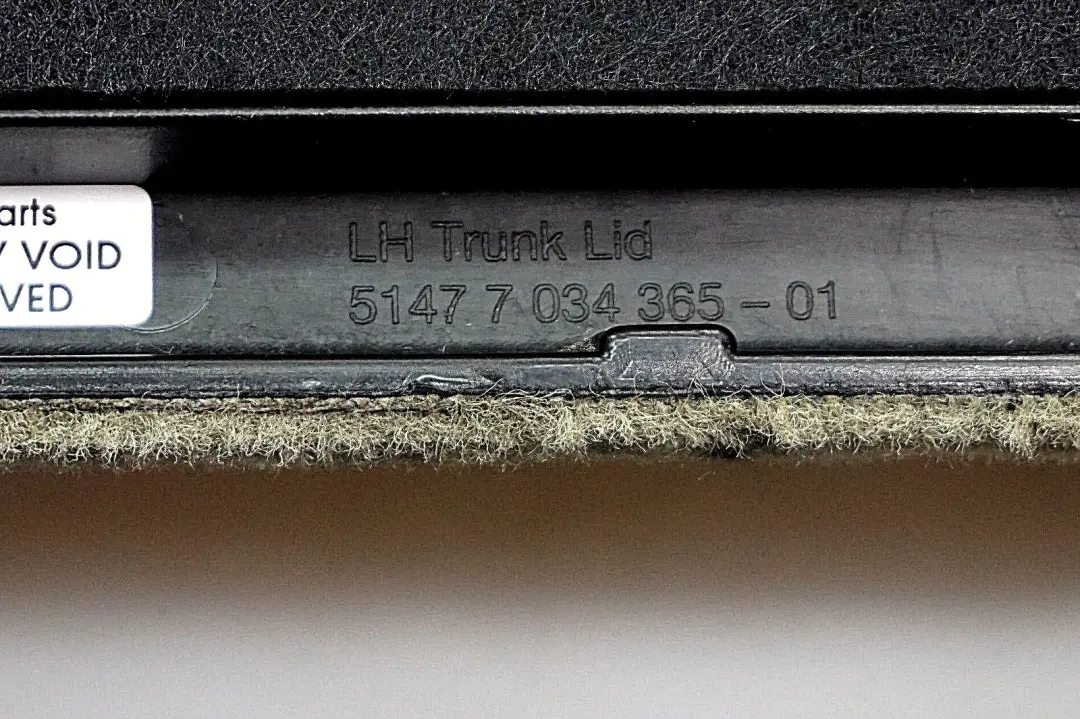 BMW E53 X5 Boczek tapicerka bagażnika lewa gruen - SKU 7034373 - Numer Części 9172859